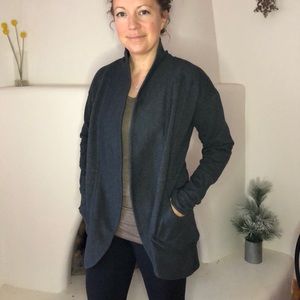 Eddie Bauer Camp Fleece Wrap Cardigan